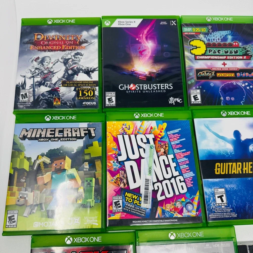 Xbox One Game Lot of 11 Minecraft Divinity Just Dance NBA 2K Madden Call of Duty